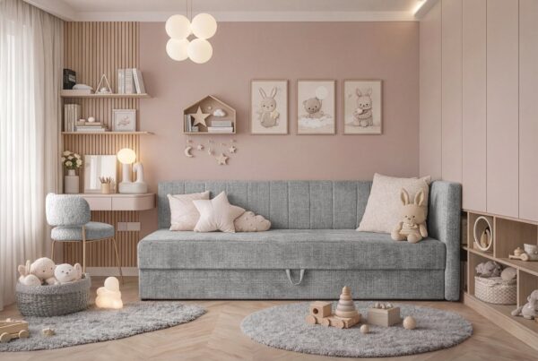 Dvižna boxspring postelja Rocky siva 90 x 200