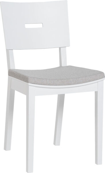 Kvaliteten masiven jedilniški stol Simple 2, Beli
