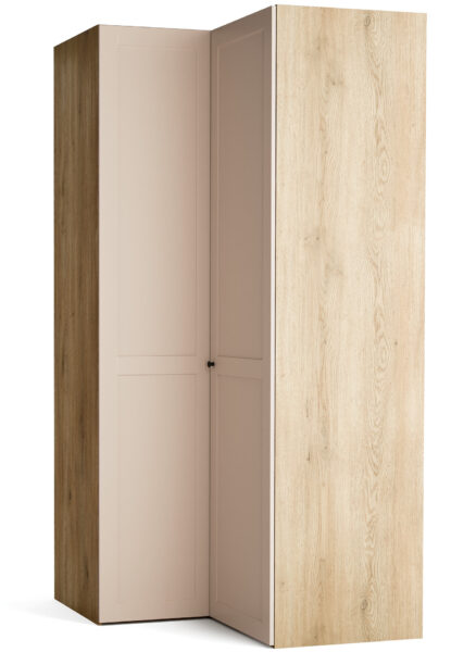 DESNI kutni garderobni ormar Stor visine 225 cm