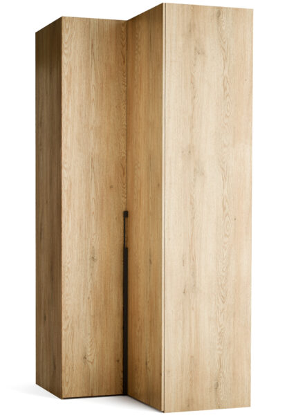 LIJEVI kutni garderobni ormar Stor visine 225 cm