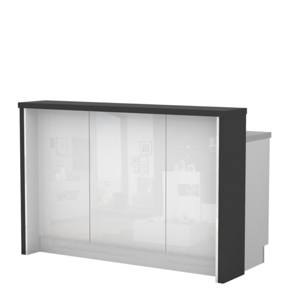 Barski pult Riva PULT-150/2, 159 cm, kristalno bela fronta, izrez izdelka