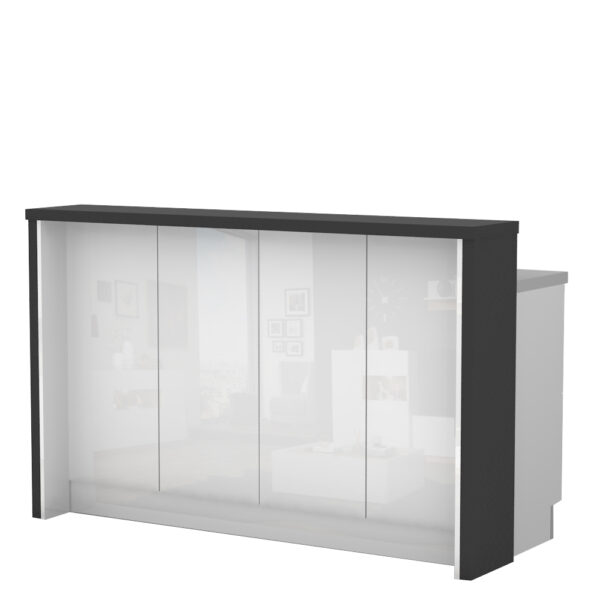 Barski pult Riva PULT-160/2, 169 cm, kristalno bela fronta, izrez izdelka