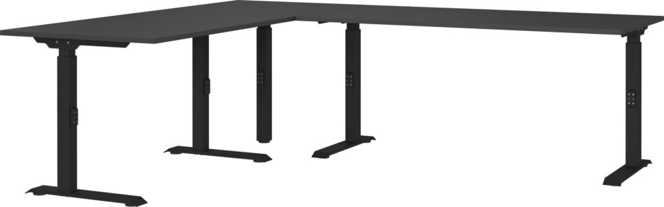Uredski stol L-oblika Mailand 7896 u grafit boji
