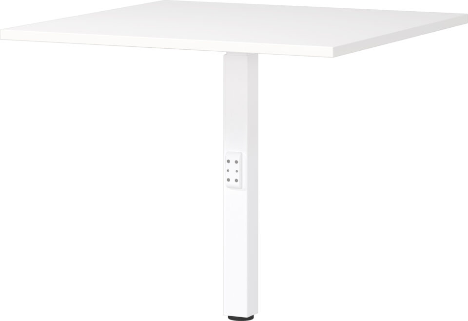 Kotni povezovalni element Mailand 7906 v beli barvi, pogled od strani