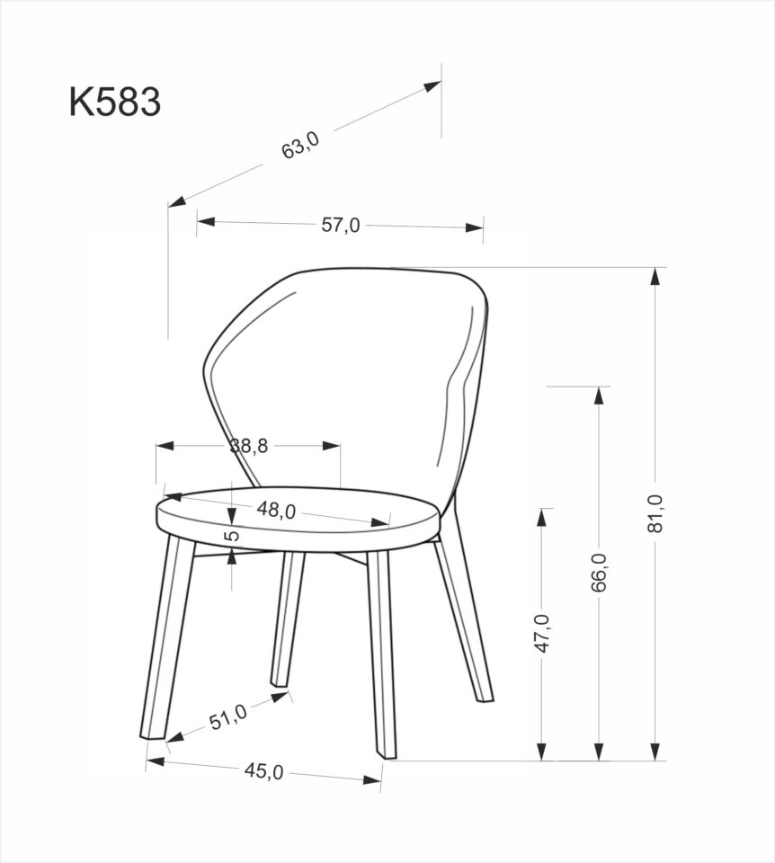 Jedilniški stol K583