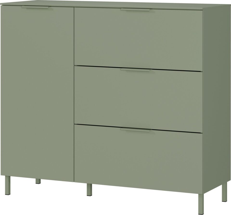Komoda Savoca 1474 v barvi taupe zelena