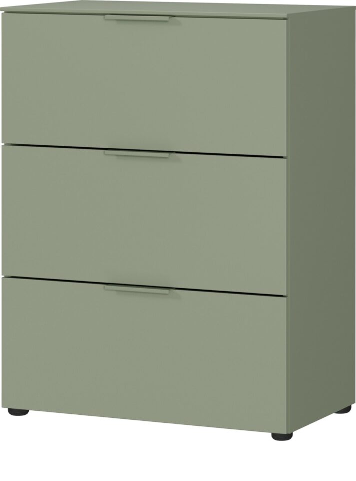 Komoda Savoca 1478 v barvi taupe zelena, odprta