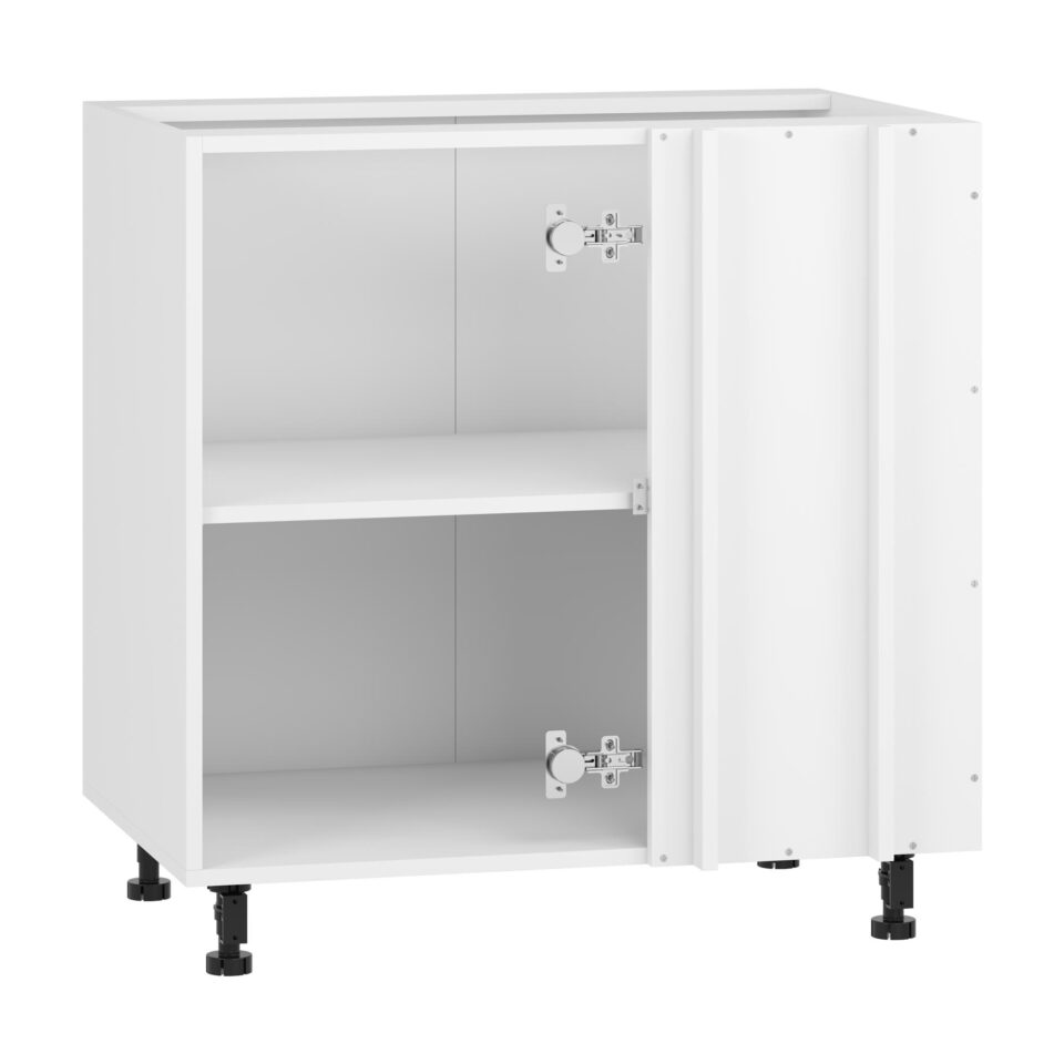 Korpus kuhinjske kotne spodnje omarice Vento DN-100/82, Bela, izrez izdelka