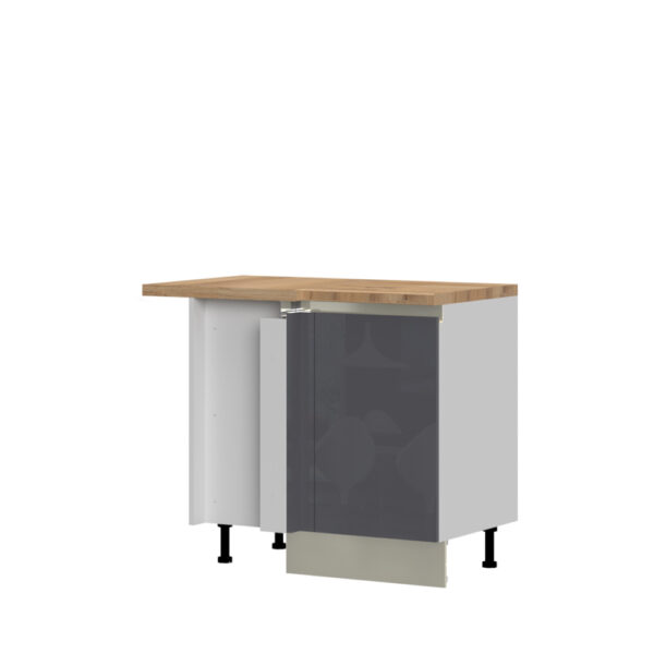 Kuhinjska kotna spodnja omarica z enimi vrati, desno odpiranje Infinity R-UG-1KR/5, 109 cm, izrez izdelka
