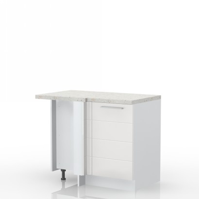 Kuhinjska kotna spodnja omarica z enimi vrati Highline R-UG-1K/3, 109 cm, izrez izdelka