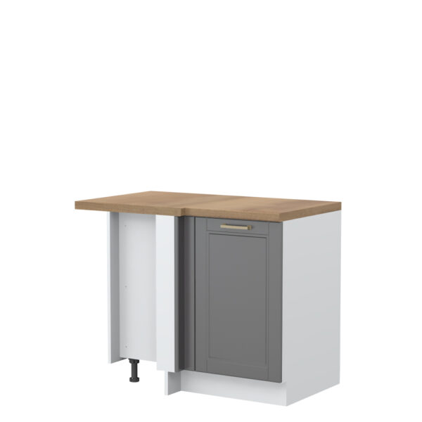 Kuhinjska kotna spodnja omarica z enimi vrati Tara R-UG-1K/4, 109 cm, izrez izdelka