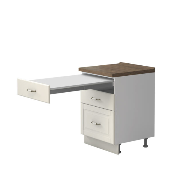 Kuhinjska spodnja omarica s predali in izvlečno mizo Evergreen R-60-3FMS/4, 60 cm, izrez izdelka