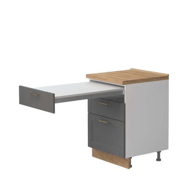 Kuhinjska spodnja omarica s predali in izvlečno mizo Tara R-60-3FMS/4, 60 cm, izrez izdelka