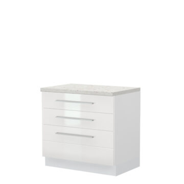 Kuhinjski donji element s tri ladice Highline R-90-3MBOX/3, 90 cm (korpus s frontom i postoljem)
