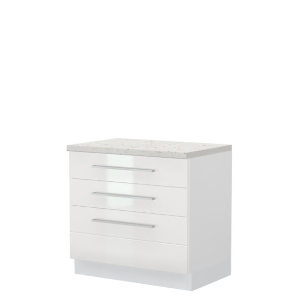 Kuhinjska spodnja omarica s tremi predali Highline R-90-3MBOX/3, 90 cm, izrez izdelka