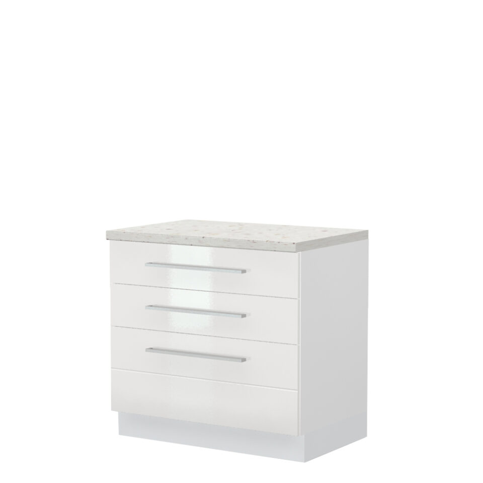 Kuhinjska spodnja omarica s tremi predali Highline R-90-3MBOX/3, 90 cm, izrez izdelka