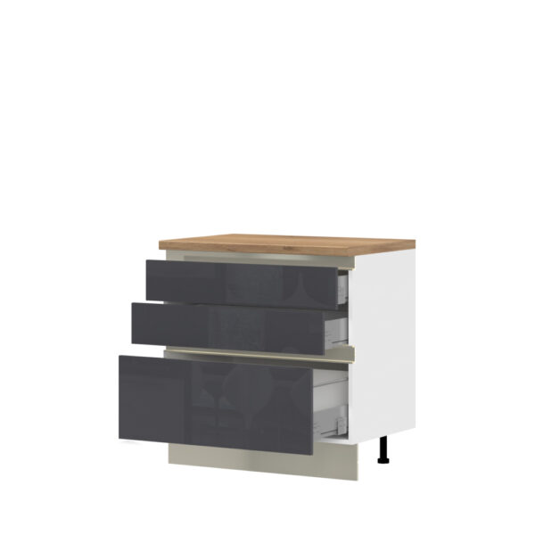 Kuhinjska spodnja omarica s tremi predali Infinity R-90-3MBOX/5, 90 cm, izrez izdelka