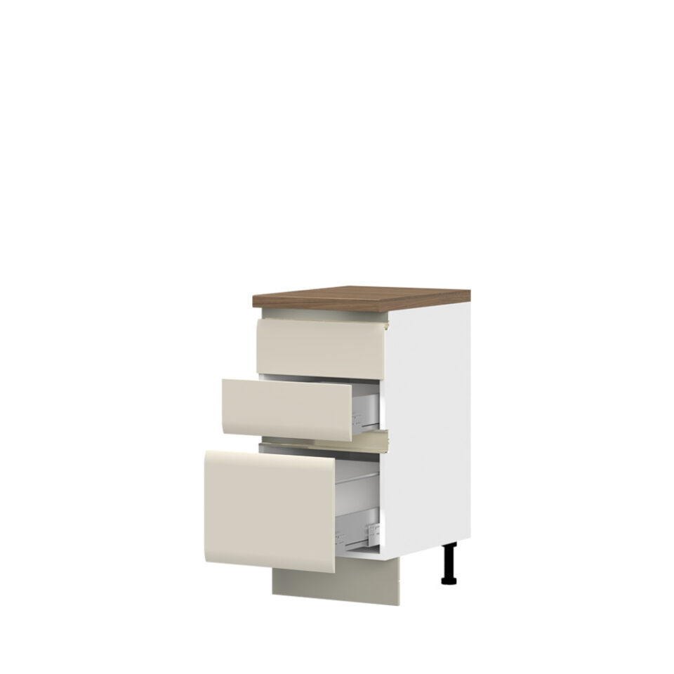 Kuhinjska spodnja omarica s tremi predali Invictus R-45-3MBOX/6, 45 cm, izrez izdelka