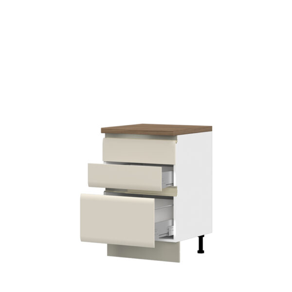 Kuhinjska spodnja omarica s tremi predali Invictus R-60-3MBOX/6, 60 cm, izrez izdelka