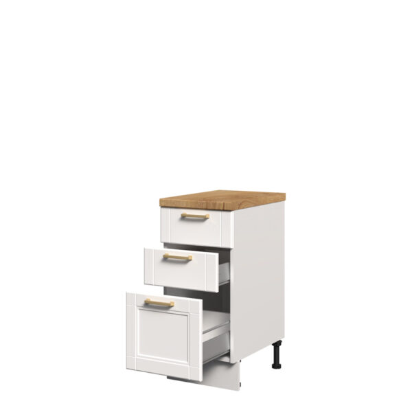 Kuhinjska spodnja omarica s tremi predali Tara R-40-3MBOX/4, 40 cm, izrez izdelka
