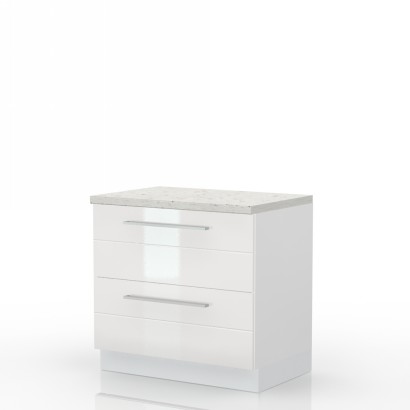 Kuhinjska spodnja omarica z dvema predaloma Highline R-90-2MBOX/3, 90 cm, izrez izdelka