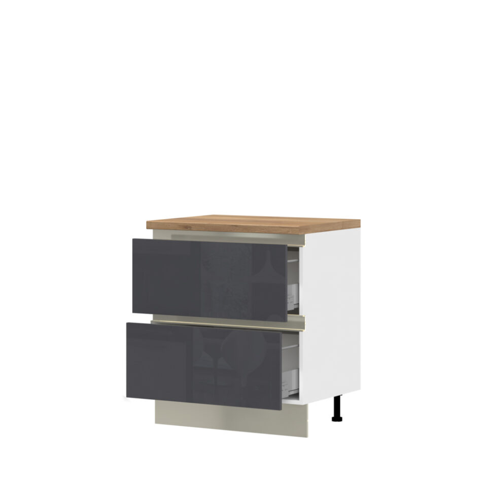 Kuhinjska spodnja omarica z dvema predaloma Infinity R-80-2MBOX/5, 80 cm, izrez izdelka