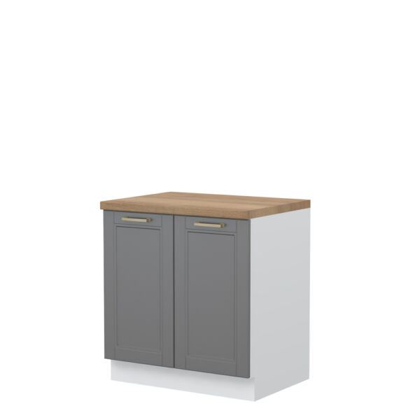 Kuhinjska spodnja omarica z dvojnimi vrati Tara R-80-2K/4, 80 cm, izrez izdelka