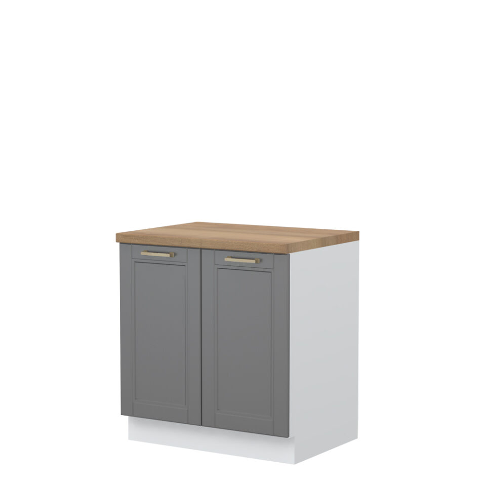 Kuhinjska spodnja omarica z dvojnimi vrati Tara R-80-2K/4, 80 cm, izrez izdelka