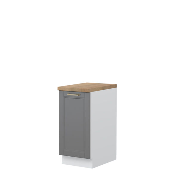 Kuhinjska spodnja omarica z enimi vrati Tara R-40-1K/4, 40 cm, izrez izdelka