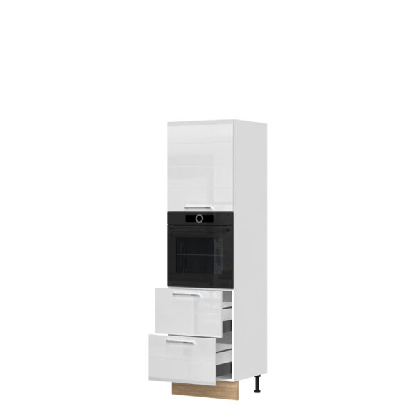 Kuhinjski visoki element za ugradnu pećnicu, s vratima i ladicama Highline K21-60-RF/3, 60 cm