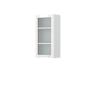Kuhinjski gornji viseći element s staklenim vratima Highline V9-45-1KS/3, 45 cm, visina 91 cm (korpus s frontom)