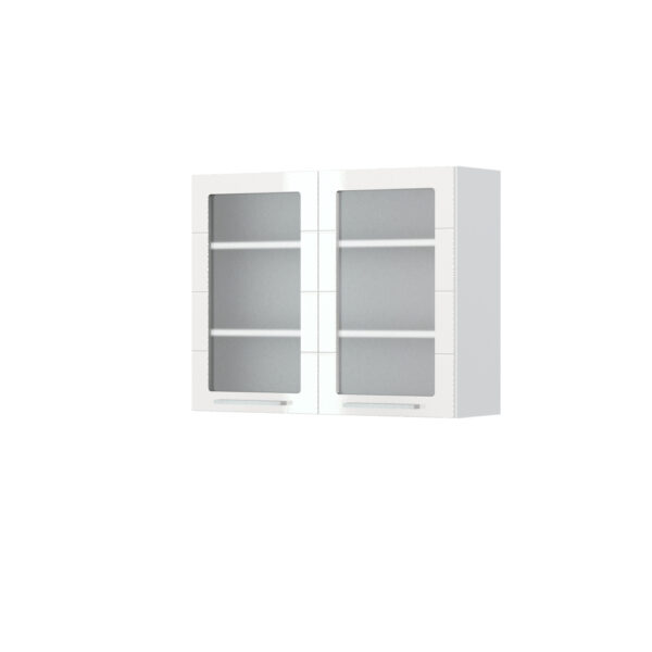 Kuhinjski gornji viseći element s dvostrukim staklenim vratima Highline V7-90-2KS/3, 90 cm, visina 72 cm