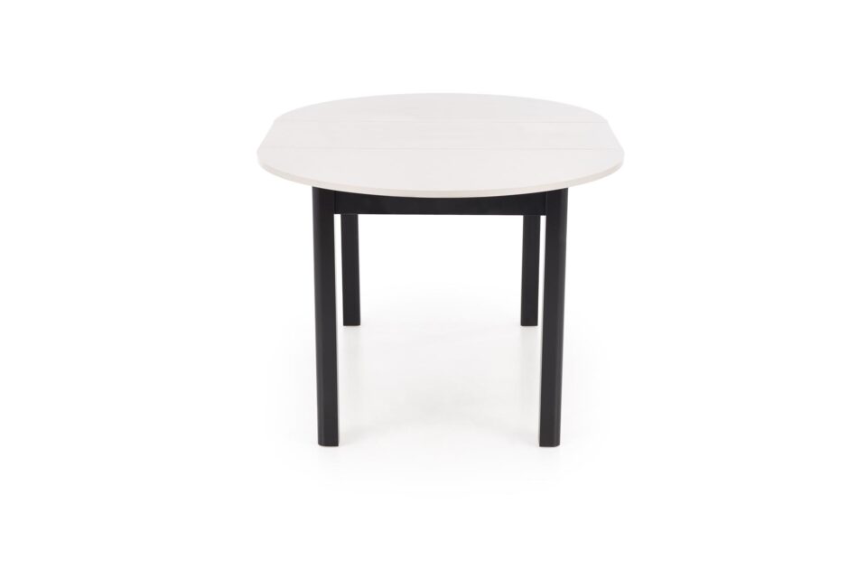 Okrogla raztegljiva jedilniška miza Ringo 102-142 cm, Kašmir / Črna, izrez izdelka