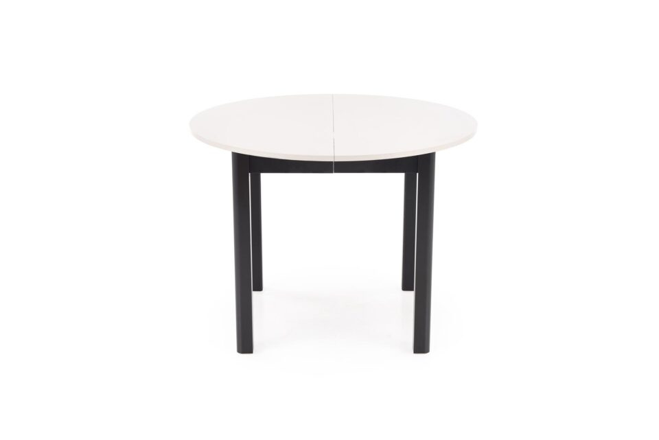 Okrogla raztegljiva jedilniška miza Ringo 102-142 cm, Kašmir / Črna, izrez izdelka
