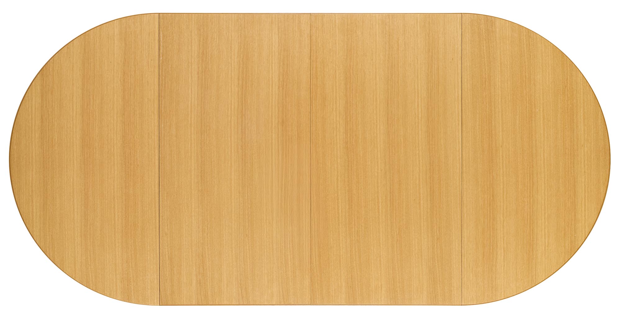Okrogla raztegljiva jedilniška miza Sorbus 100-200 cm, Naravni hrast / Črna, izrez izdelka