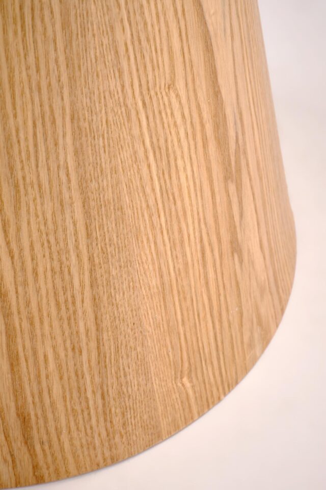 Ovalna raztegljiva jedilniška miza Sirius 160-240 cm, Beli marmor / Hrast, v prostoru