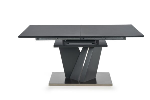 Raztegljiva jedilna miza Salvador 160-200 cm, temno siva