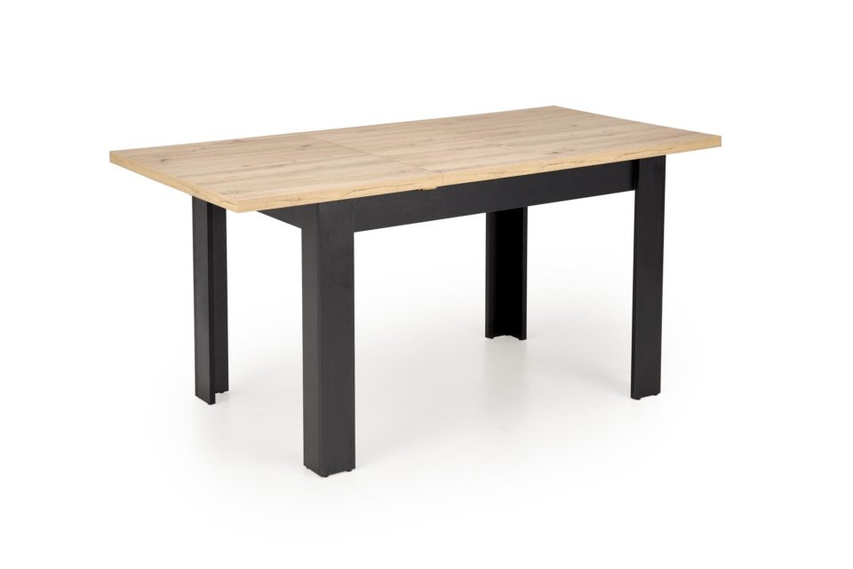 Raztegljiva jedilniška miza Bagio 120-160 cm, Artisan hrast / Črna, izrez izdelka