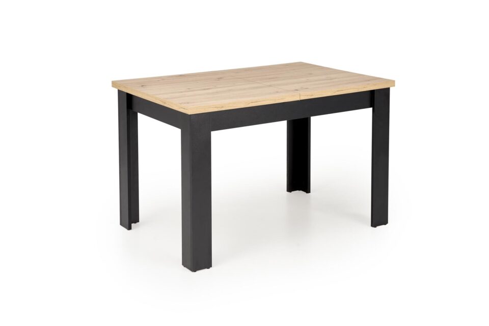 Raztegljiva jedilniška miza Bagio 120-160 cm, Artisan hrast / Črna, izrez izdelka