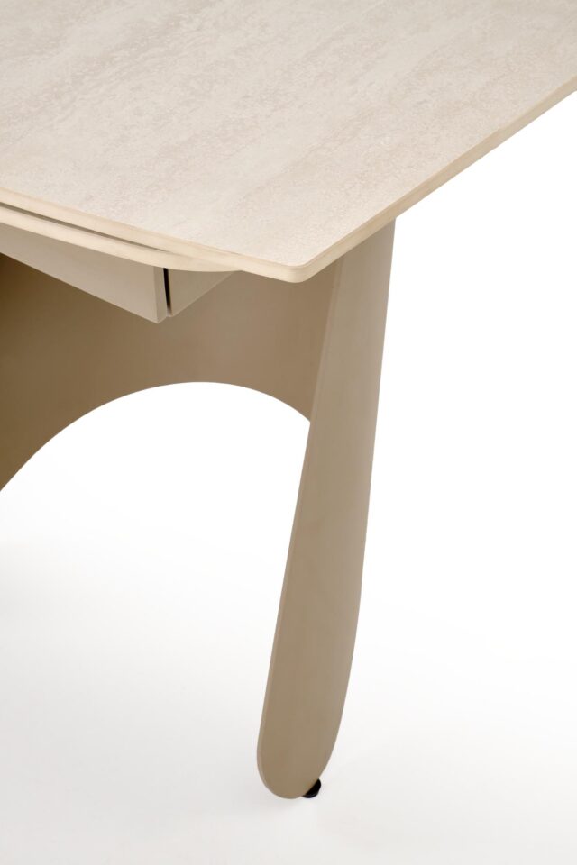 Raztegljiva jedilniška miza Salix 180-260 cm, Travertin / Kašmir, v prostoru