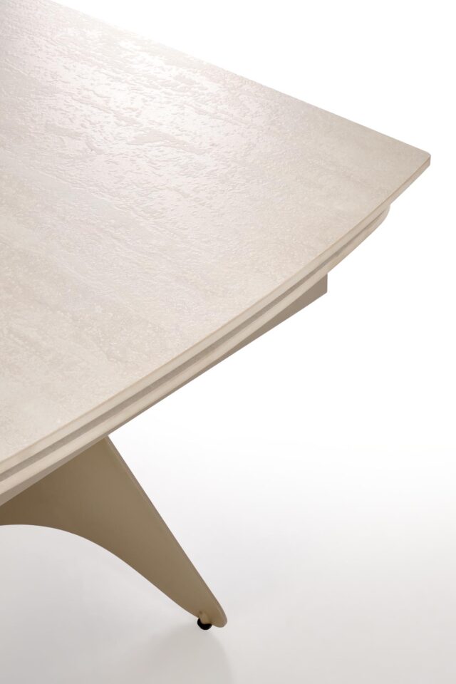 Raztegljiva jedilniška miza Salix 180-260 cm, Travertin / Kašmir, v prostoru