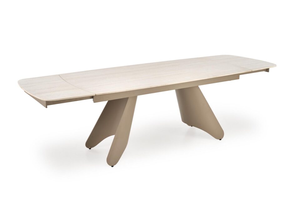 Raztegljiva jedilniška miza Salix 180-260 cm, Travertin / Kašmir, izrez izdelka
