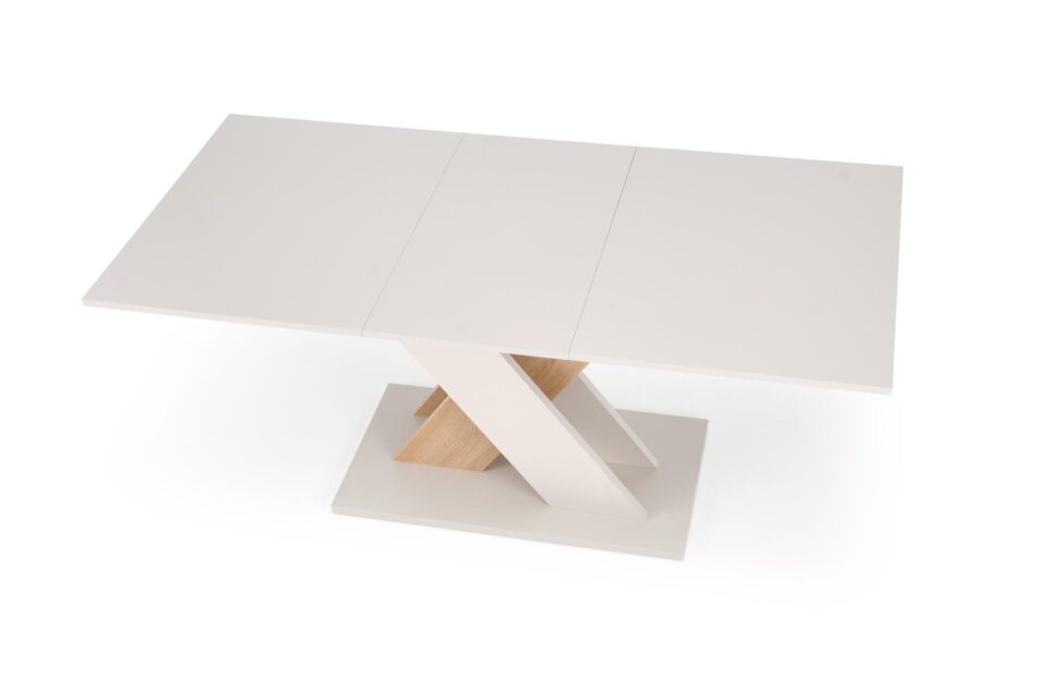 Raztegljiva jedilniška miza Xarelto 130-175 cm, Kašmir / Cremona hrast, izrez izdelka