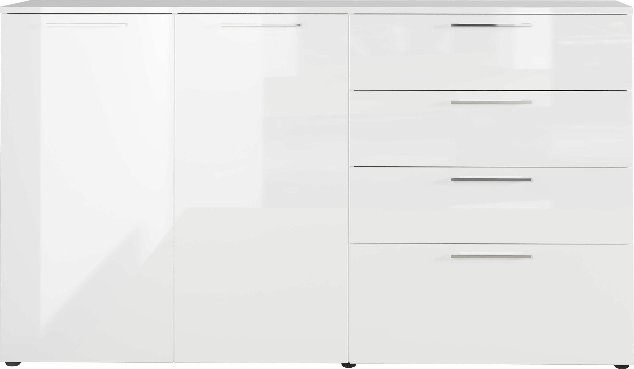 Sideboard Sunnyvale 3559 v beli barvi, pogled od spredaj