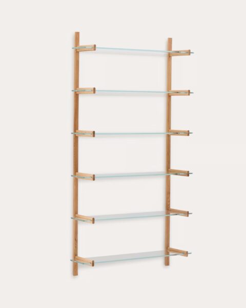 Stenski poličnik Sitra, 6 polic – 110 cm