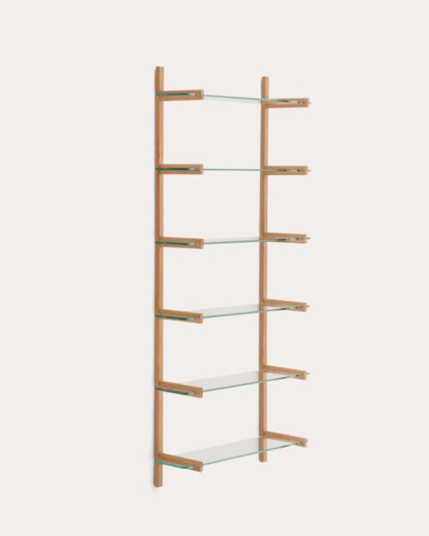 Stenski poličnik Sitra, 6 polic – 90 cm