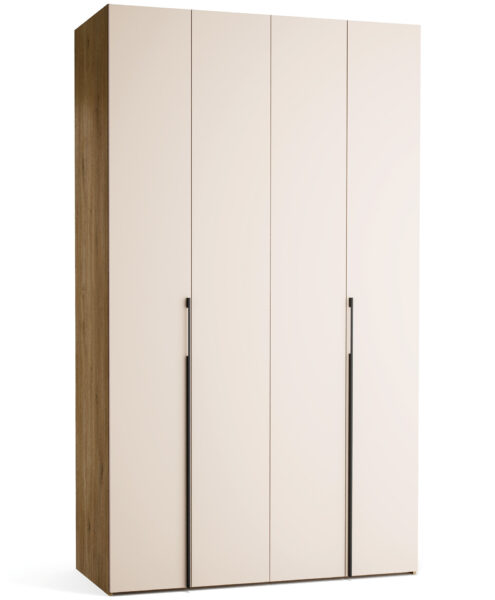 Garderobna omara Stor 140 x 240 cm, peščena/hrast