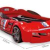 Avto postelja BiTurbo Carbed v rdeči barvi, 126 x 66 x 225 cm