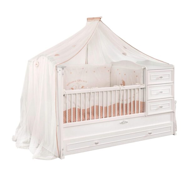 Baldahin Romantic Baby nad posteljico
