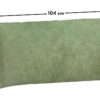 Blazina za vzglavje, zelena in rjava, za posteljo širine 100 cm (104 x 59 cm)
